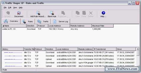Traffic Shaper XP - Поемете контрол върху използването на интернет trafficshaper.png