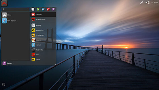 Zenwalk 15.0 - The Xfce desktop and application menu zenwalk-linux_sshot.jpg
